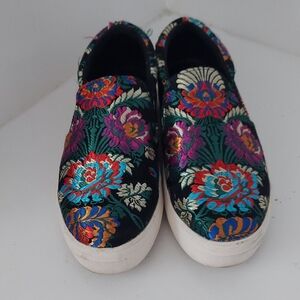 Brash Multicolor Floral Slip-On Sneakers